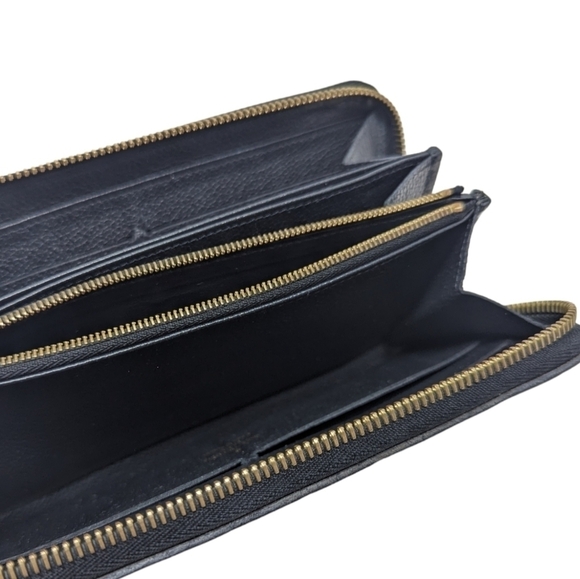 Louis Vuitton Monogram Empreinte Zippy Wallet in Noir Black Leather - Picture 4 of 14
